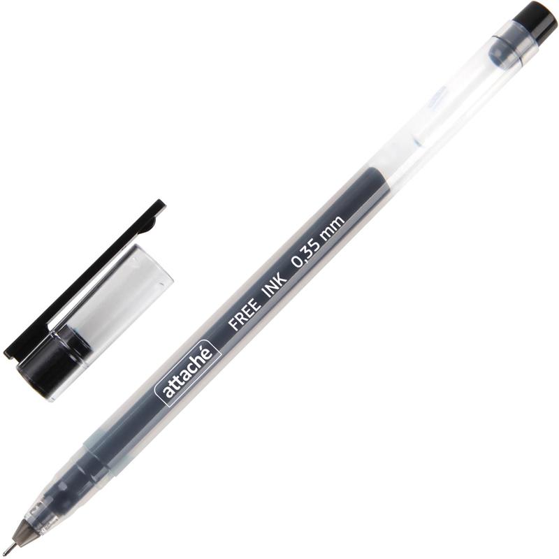

Ручка гелевая Attache Free Ink 977956, черная, 0,5 мм, 1 шт.
