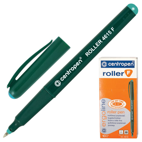 Ручка-роллер, зеленая