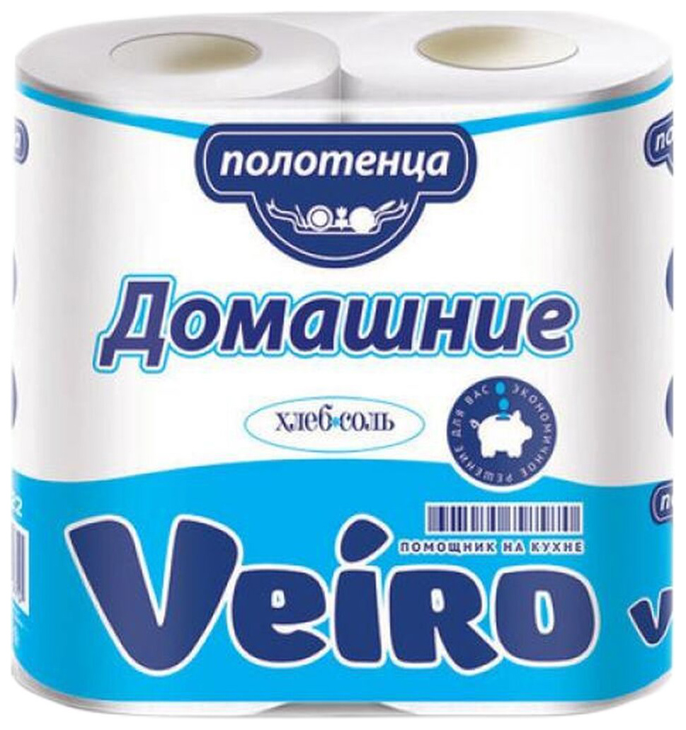 фото Бумажные полотенца linia veiro 2 рулона двухслойные