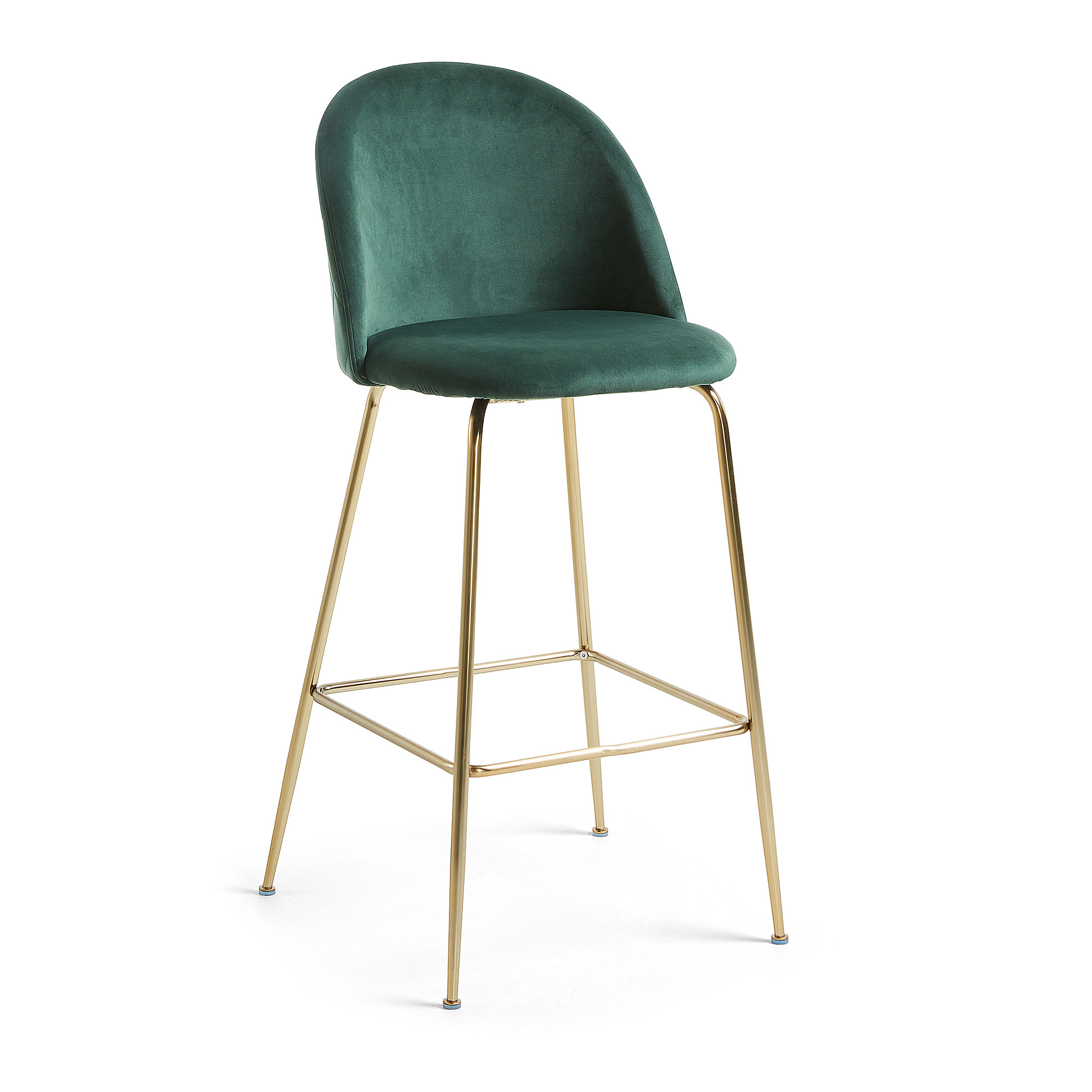 фото Барный стул la forma mystere 71376, золотистый/зеленый