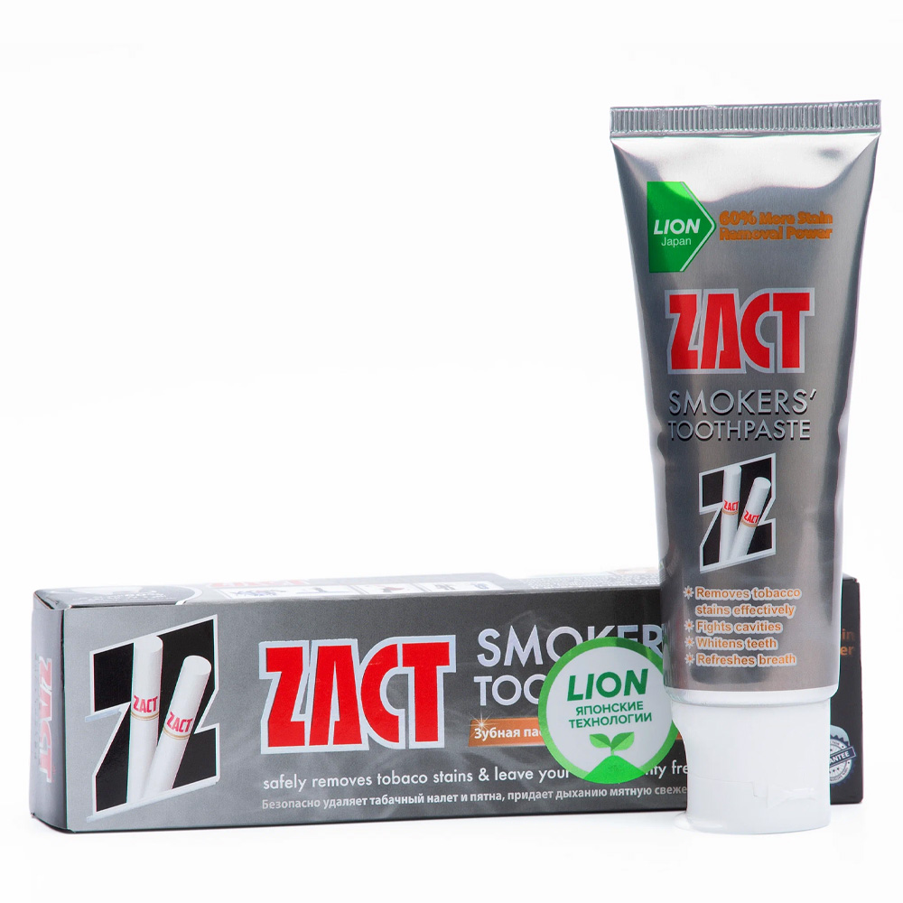 Зубная паста Lion Zact для курящих с отбеливающим эффектом 100 г