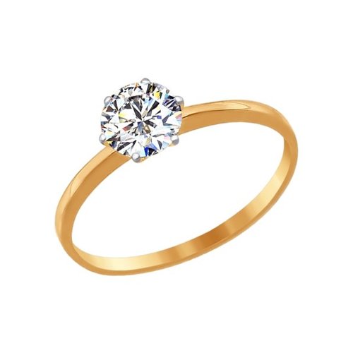

Кольцо из золота р. 18 SOKOLOV 016788, фианит, 016788