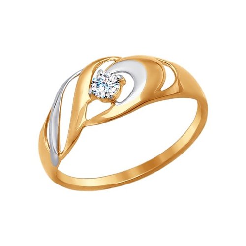 

Кольцо из золота р. 20 SOKOLOV 017256, фианит, 017256