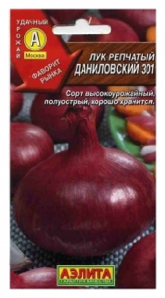 

Семена лук репчатый Аэлита Даниловский 301 1 уп.
