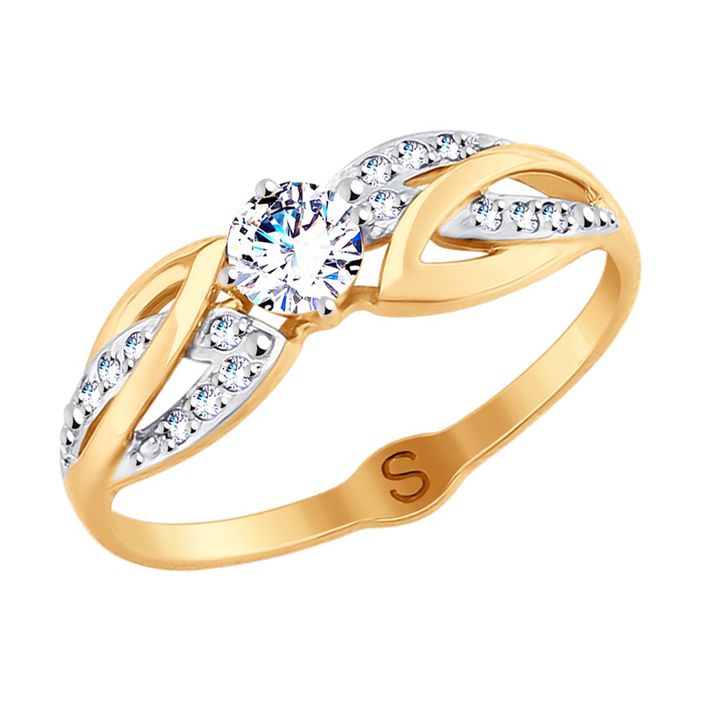 

Кольцо из золота р. , SOKOLOV 017887, фианит, 017887