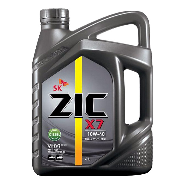 фото Моторное масло zic x7 diesel 10w-40 6л