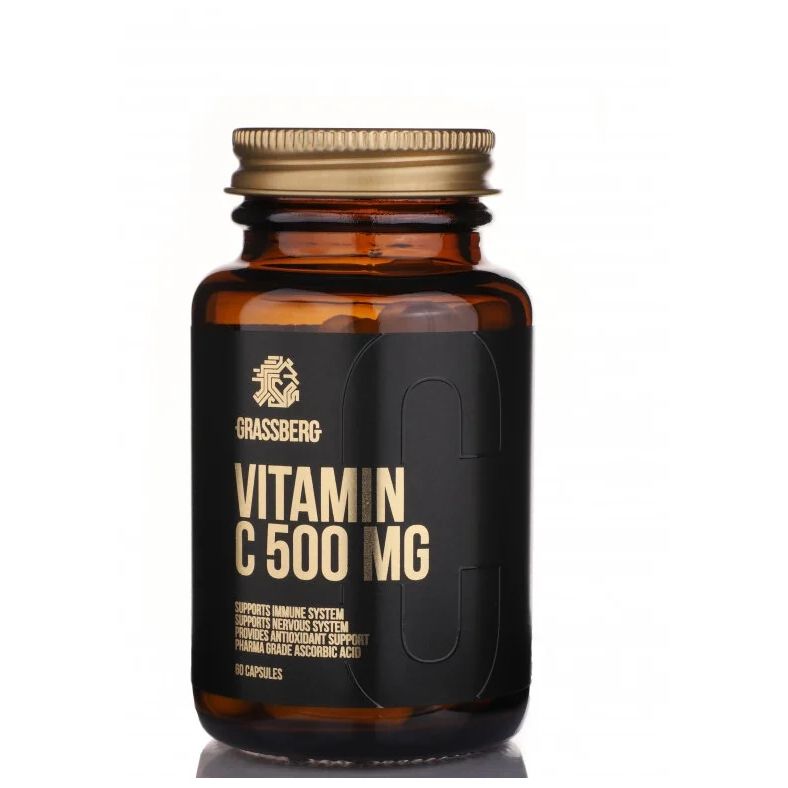 

Витамин C Grassberg Vitamin C 500 mg 60 капсул, Vitamin C 500 mg