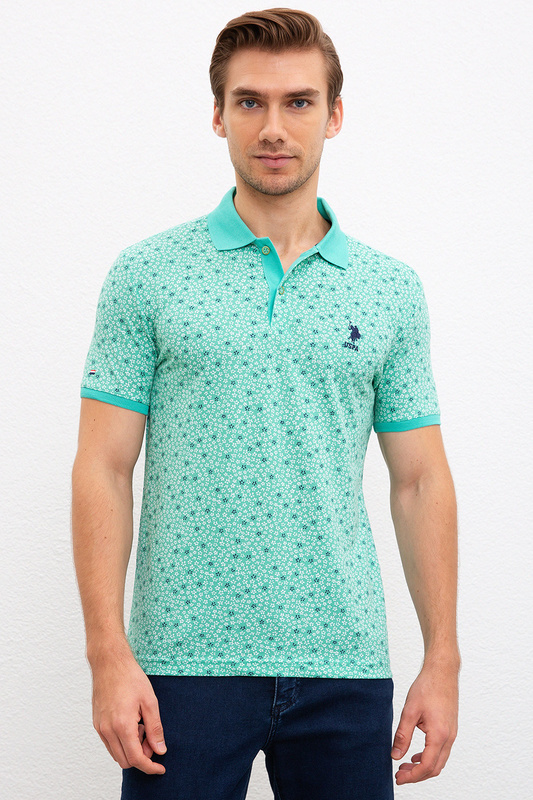 

Футболка-поло мужская G081SZ0110GADS-M U.S. POLO Assn. голубая S, G081SZ0110GADS-M