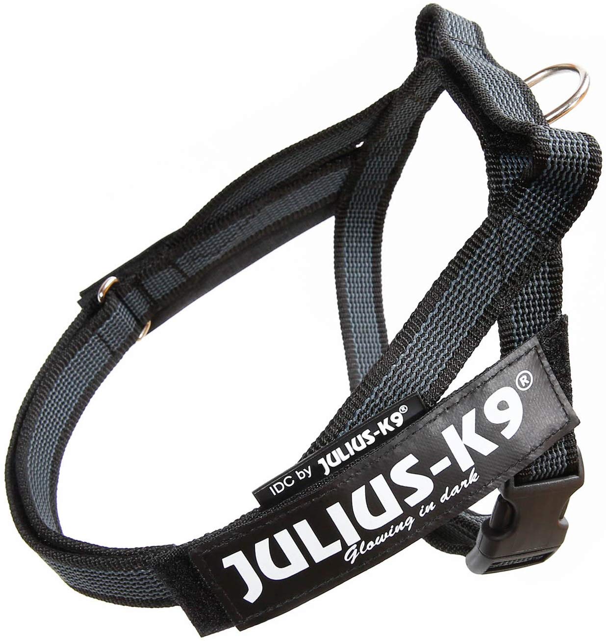 Шлейка для собак Julius-K9 IDC-Belt harness Mini-Mini черная, обхват груди 40-90 см