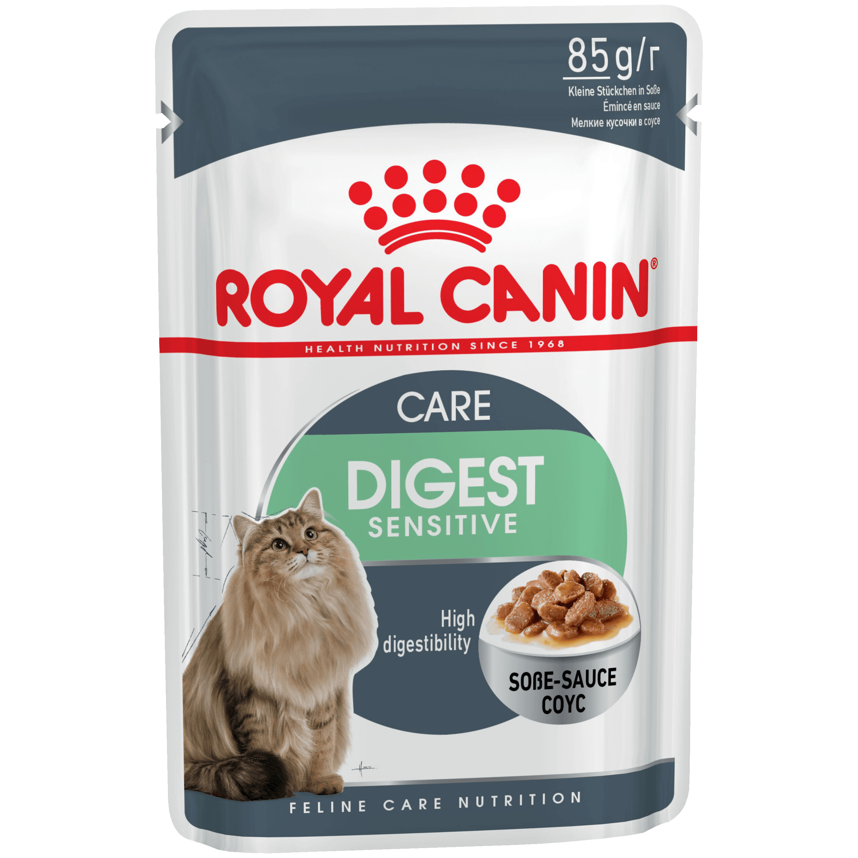 Влажный корм для кошек ROYAL CANIN Digest Sensitive, мясо, 85г, Feline Care Nutrition Digest Sensitive  - купить