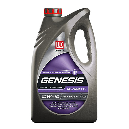 фото Моторное масло lukoil genesis advanced 10w-40 4л