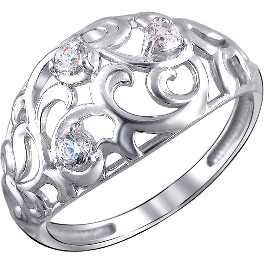 

Кольцо из серебра р.  Эстет 01К1510933, фианит, 01К1510933