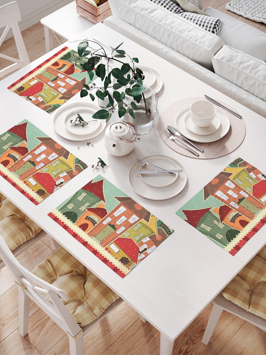 

JoyArty Салфетки для сервировки «Праздник приходит» (32х46 см, 4 шт.)