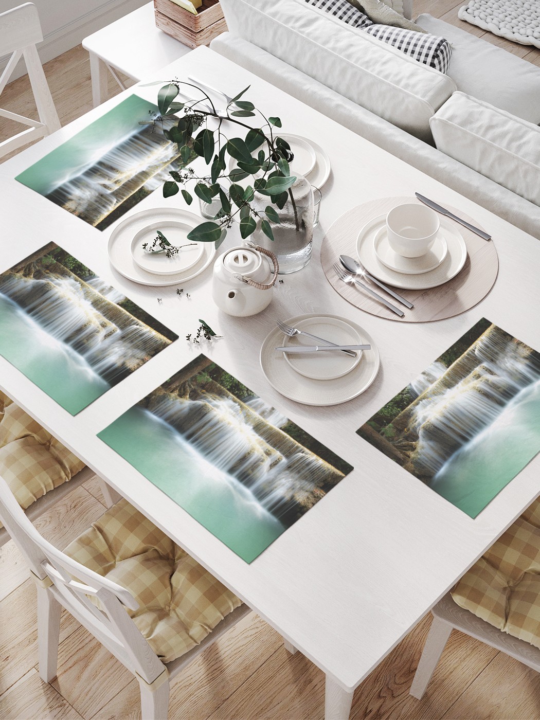 

JoyArty Салфетки для сервировки «Загадочный водоем» (32х46 см, 4 шт.)