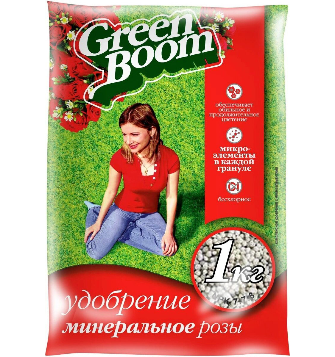 

Минеральное удобрение комплексное Green Boom Розы Уд0102GRB02 1 кг, Розы