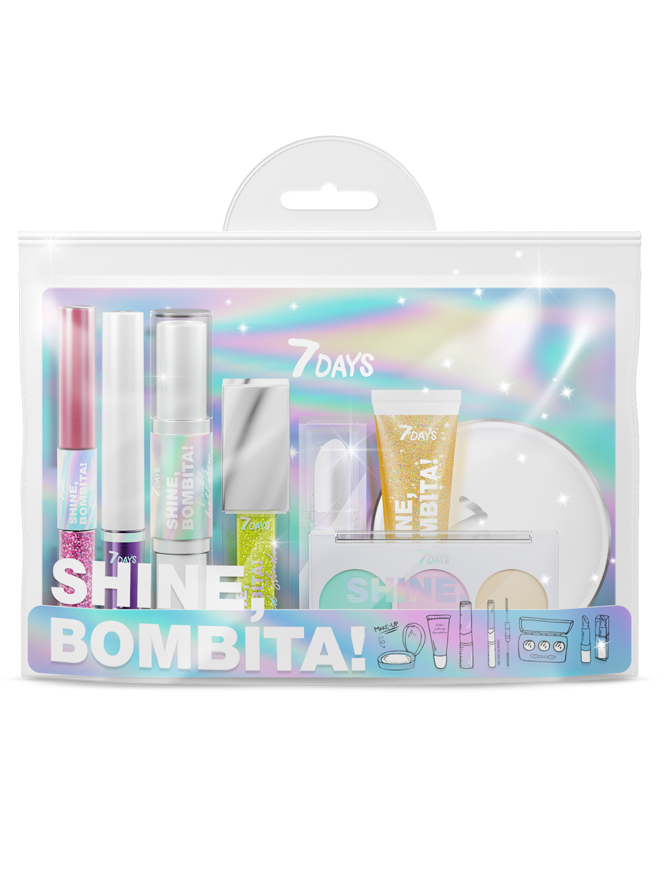 фото Подарочный набор для макияжа 7days shine, bombita! / №6 amaze, 8 средств