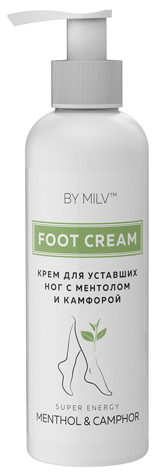 

Крем для ног Milv с ментолом и камфорой, 200 мл