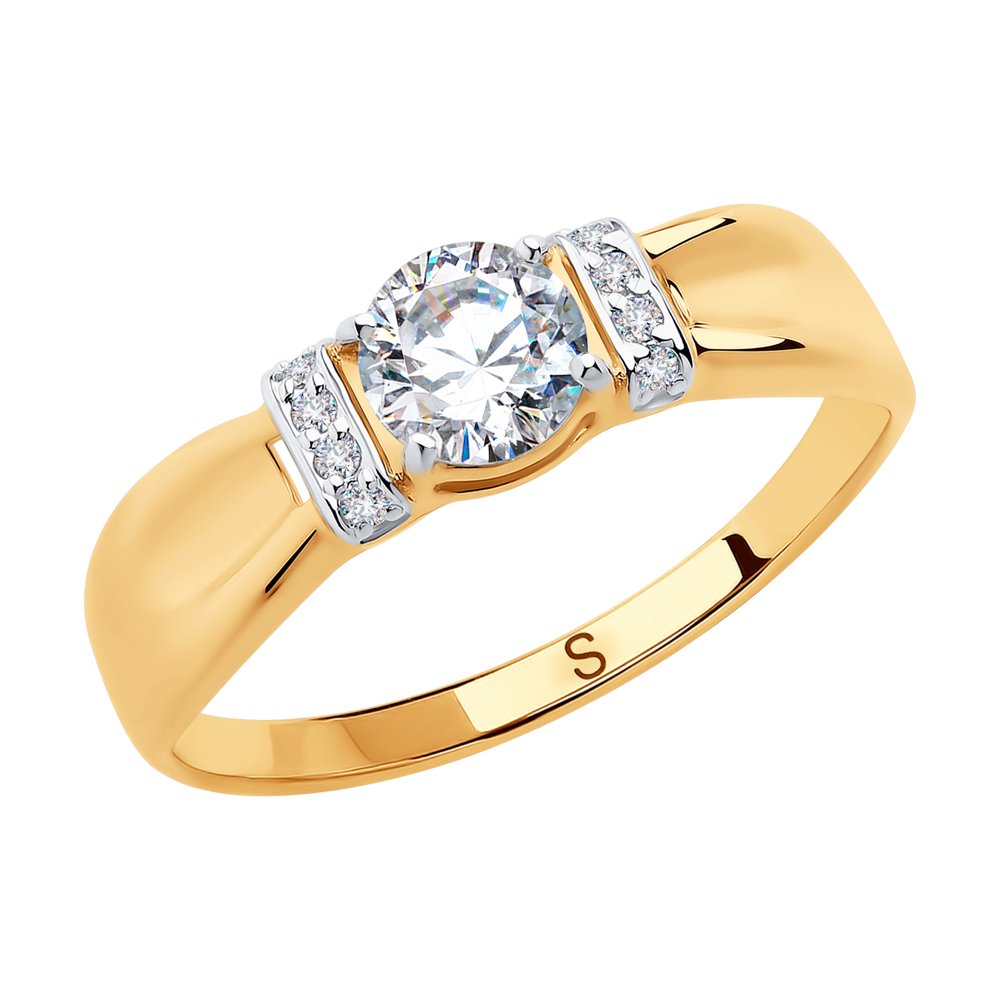 

Кольцо женское SOKOLOV из золота с фианитами 018269 р.17.5, 018269