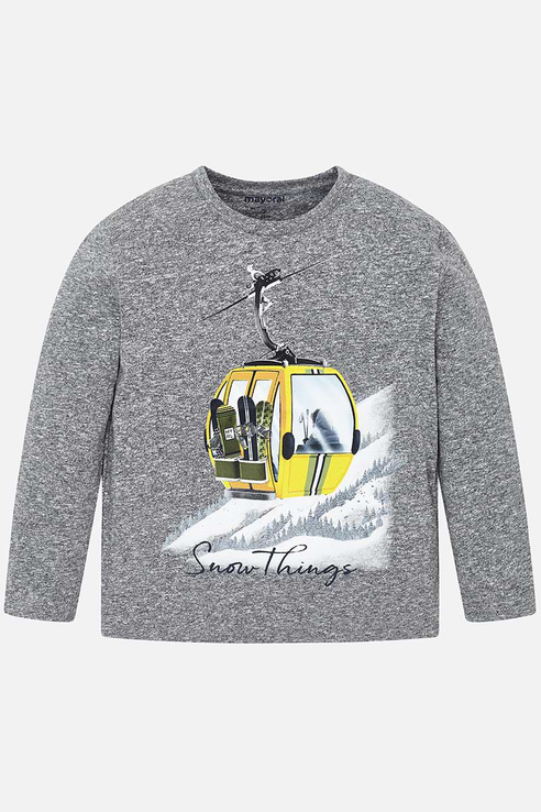 

Лонгслив для мальчика Mayoral, цв.серый, р-р 116, 4019