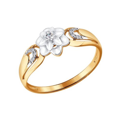 

Кольцо помолвочное из золота с бриллиантом р. 18 SOKOLOV Diamonds 1011401, 1011401