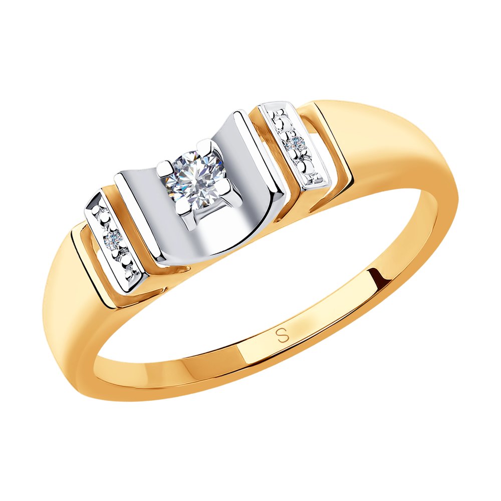

Кольцо из золота р.  SOKOLOV Diamonds 1011838, бриллиант, 1011838