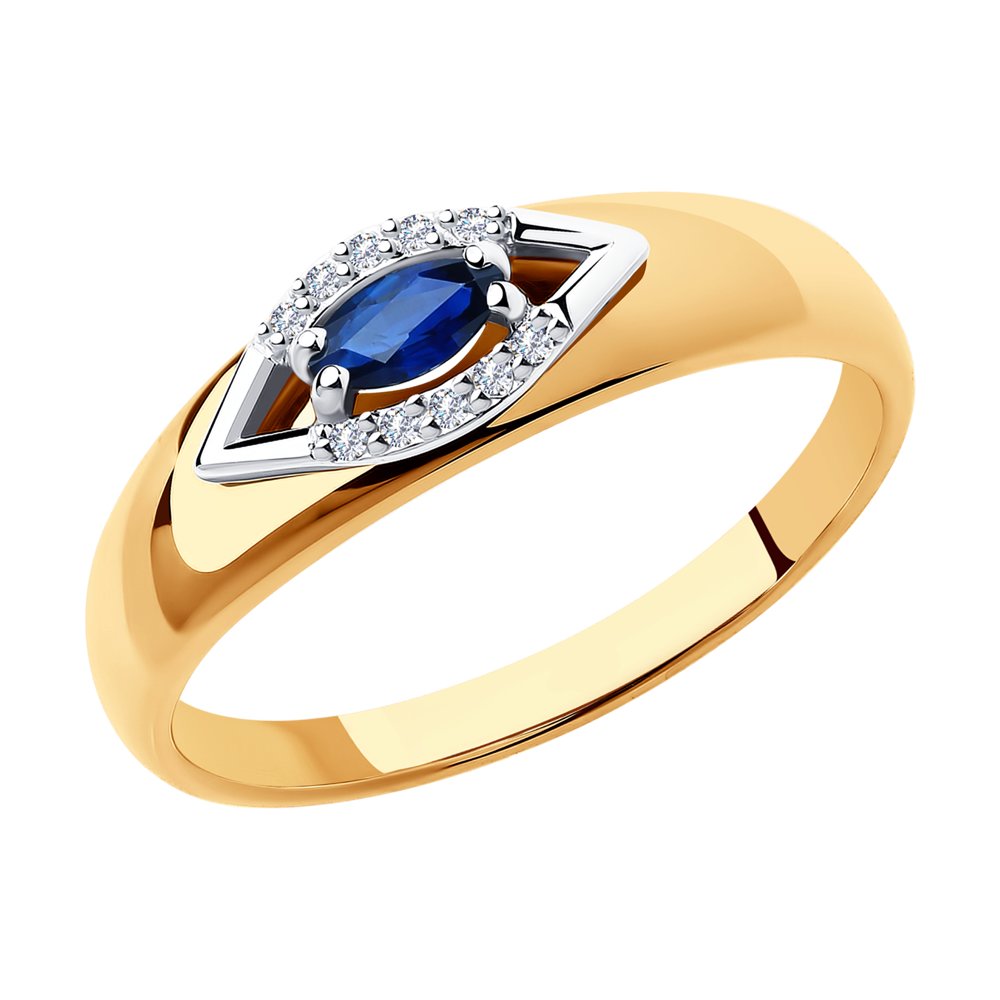 

Кольцо из золота с бриллиантом р. 18 SOKOLOV Diamonds 2010987, 2010987