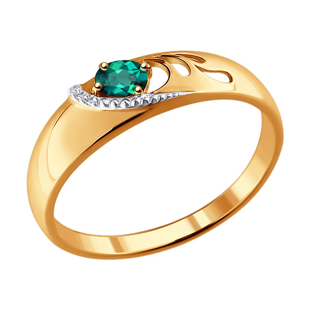 

Кольцо из желтого золота с бриллиантом р. 19 SOKOLOV Diamonds 3010517, 3010517
