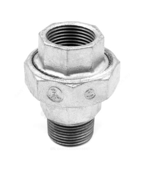 

Соединитель прямой американка чугун оц Ду 40 (1 1/2") ВР/НР Fittex PLUS, Серый