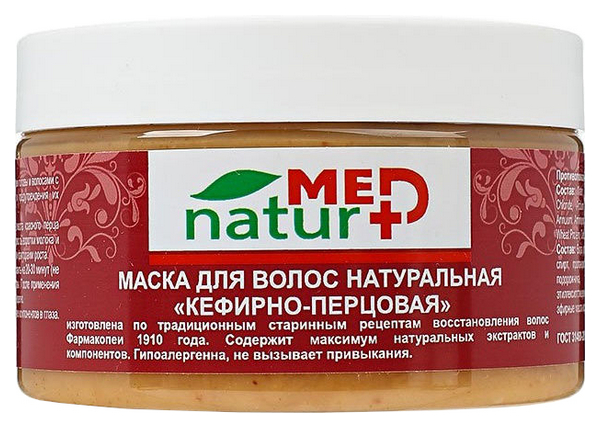 фото Маска для волос naturmed, «кефирно-перцовая», 250 мл