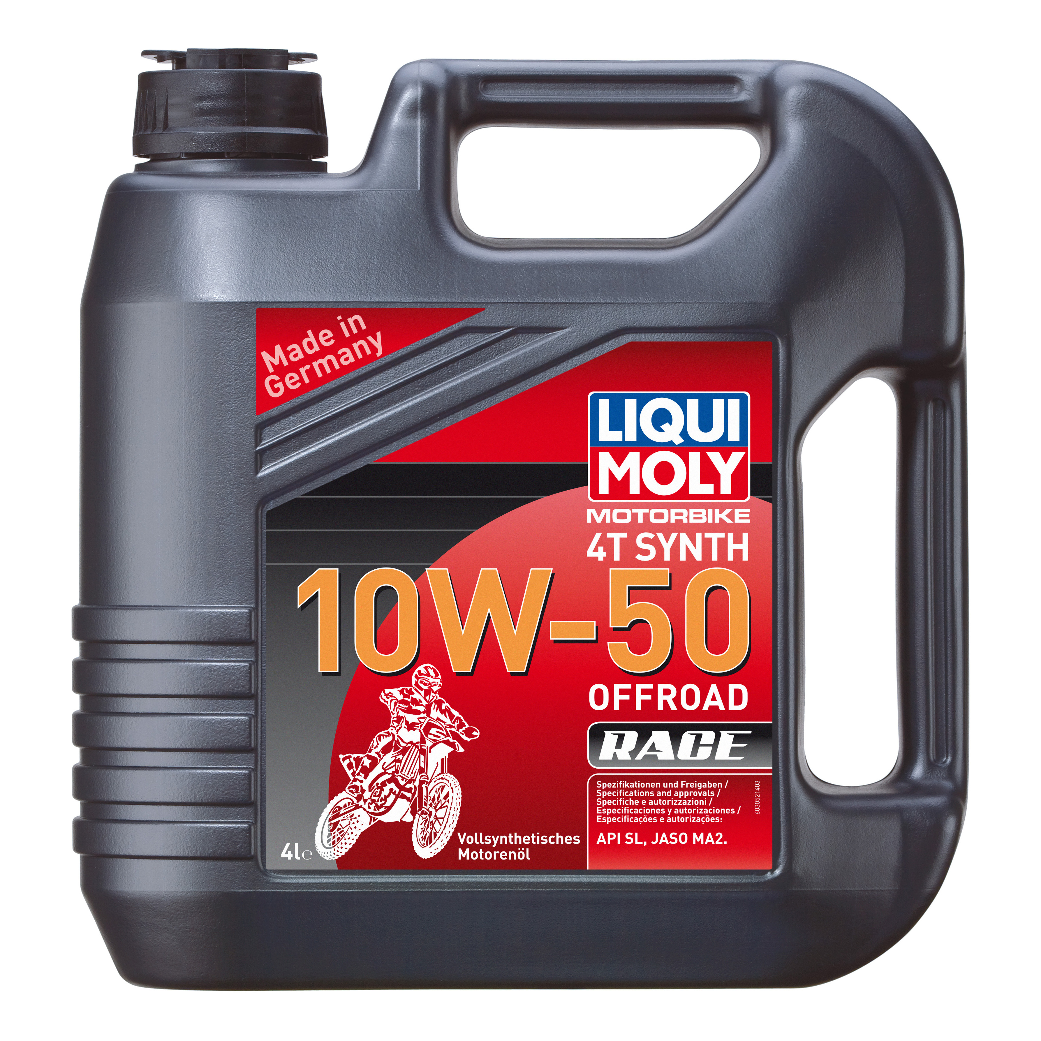 фото Моторное масло liqui moly motorbike 4t synth offroad race 10w-50 4л