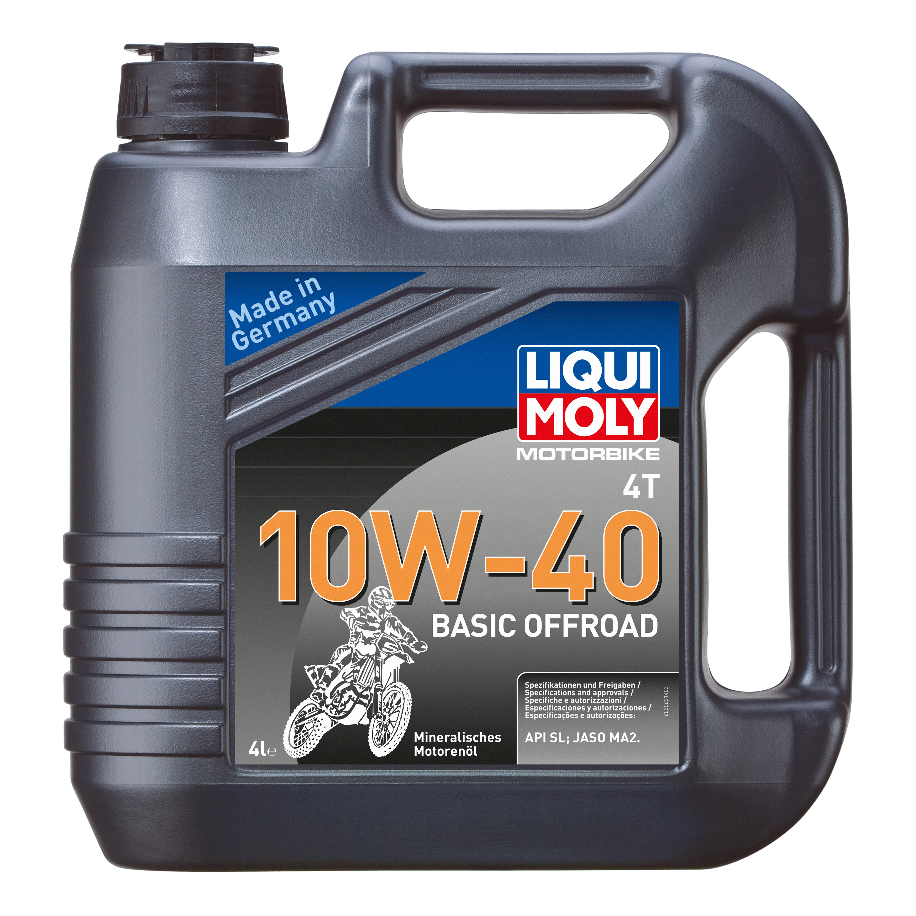 фото Моторное масло liqui moly motorbike 4t basic offroad 10w-40 4л