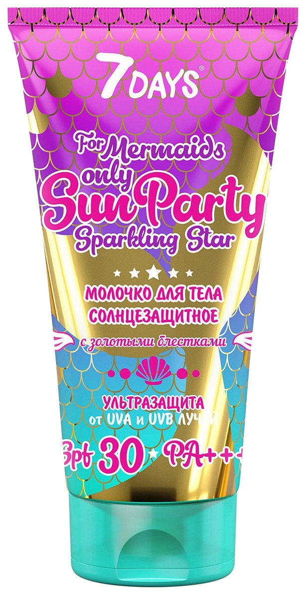 фото Молочко для тела 7days sun party sparkling star spf 30 pa+++ 150 мл