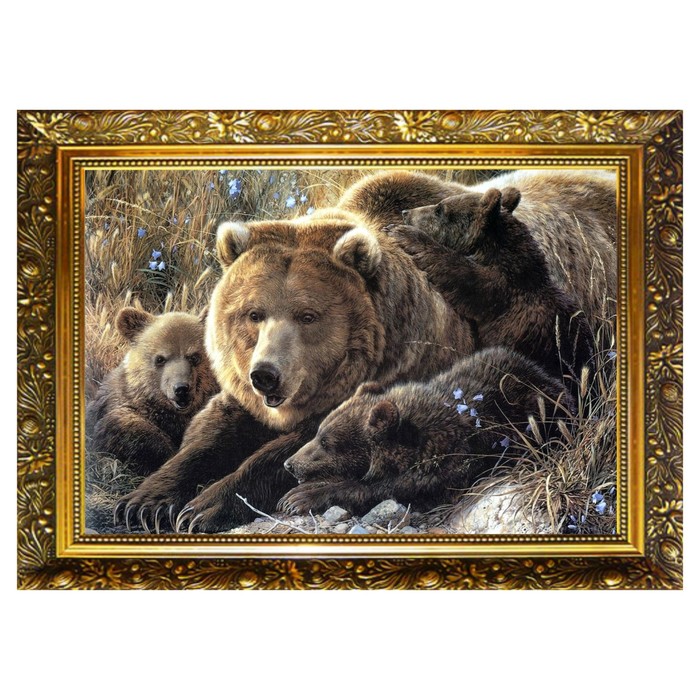 

Алмазная мозаика "Семейство косолапых" 29,5x20,5см, 25 цветов NR- 65 MILATO