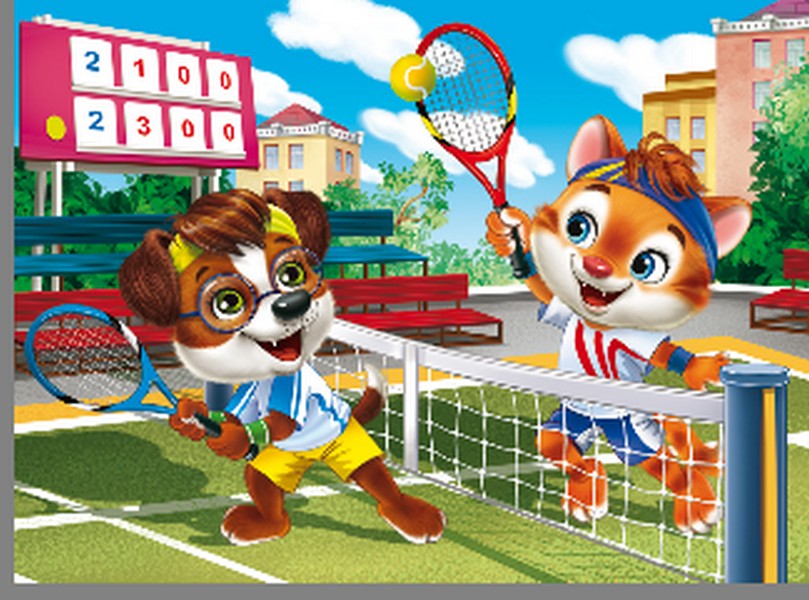 

Алмазная мозаика Рыжий кот Спортивные щенята, 17 х 22 см