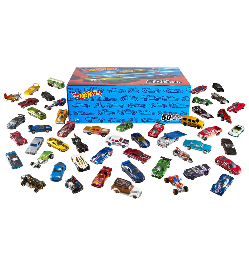 

Базовые машинки Mattel Хот Вилс, 50 шт., Разноцветный