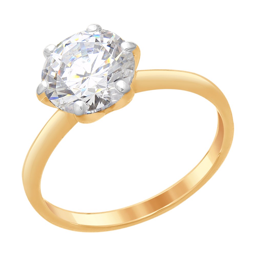 

Кольцо из серебра р. 18,5 SOKOLOV 89010075, фианит, 89010075