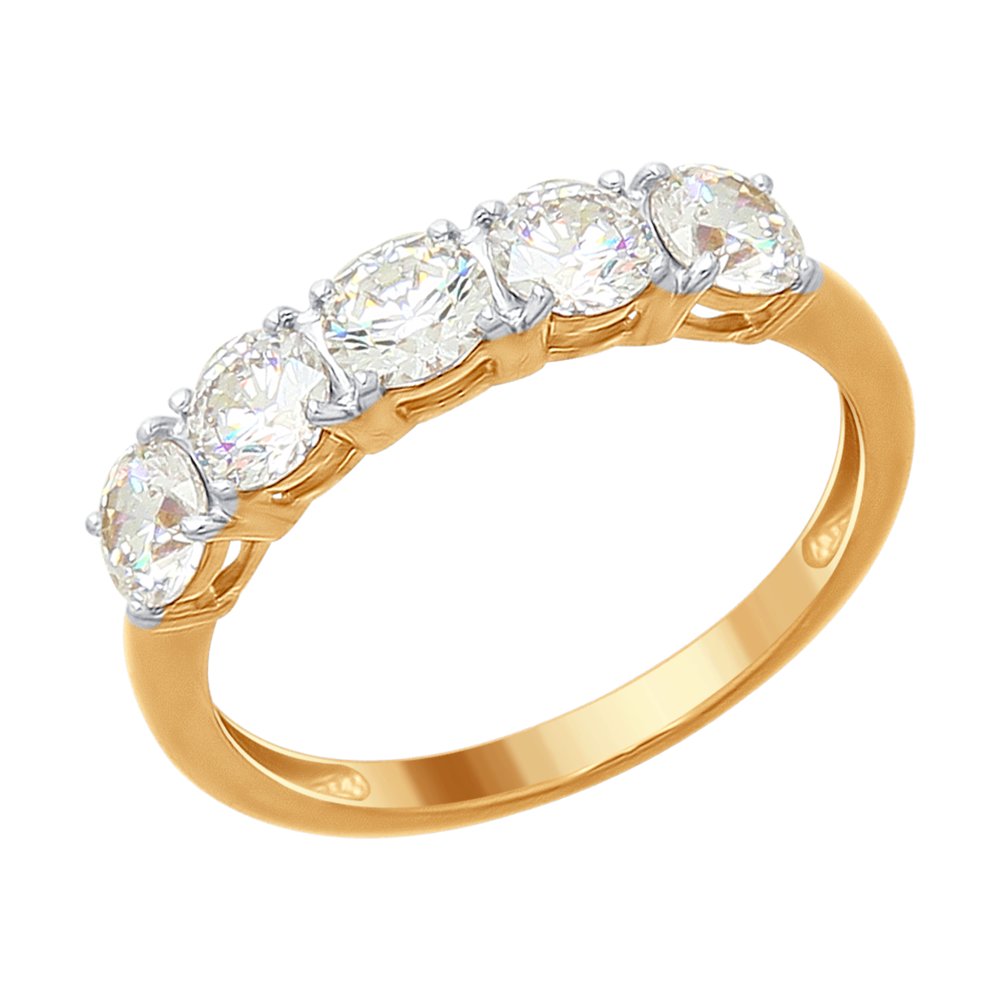 

Кольцо из серебра с фианитом р. 17 SOKOLOV 89010076, 89010076