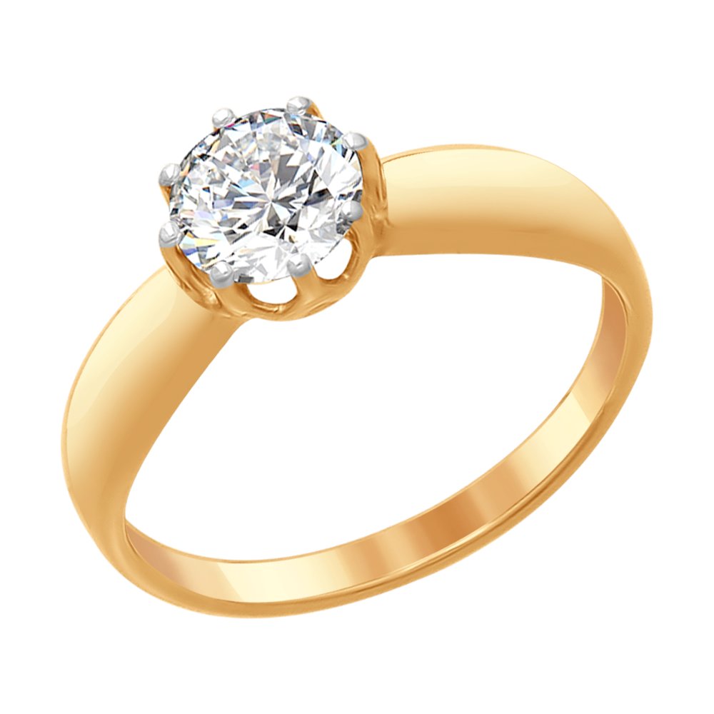 

Кольцо женское SOKOLOV из серебра с фианитом 89010097 р.19