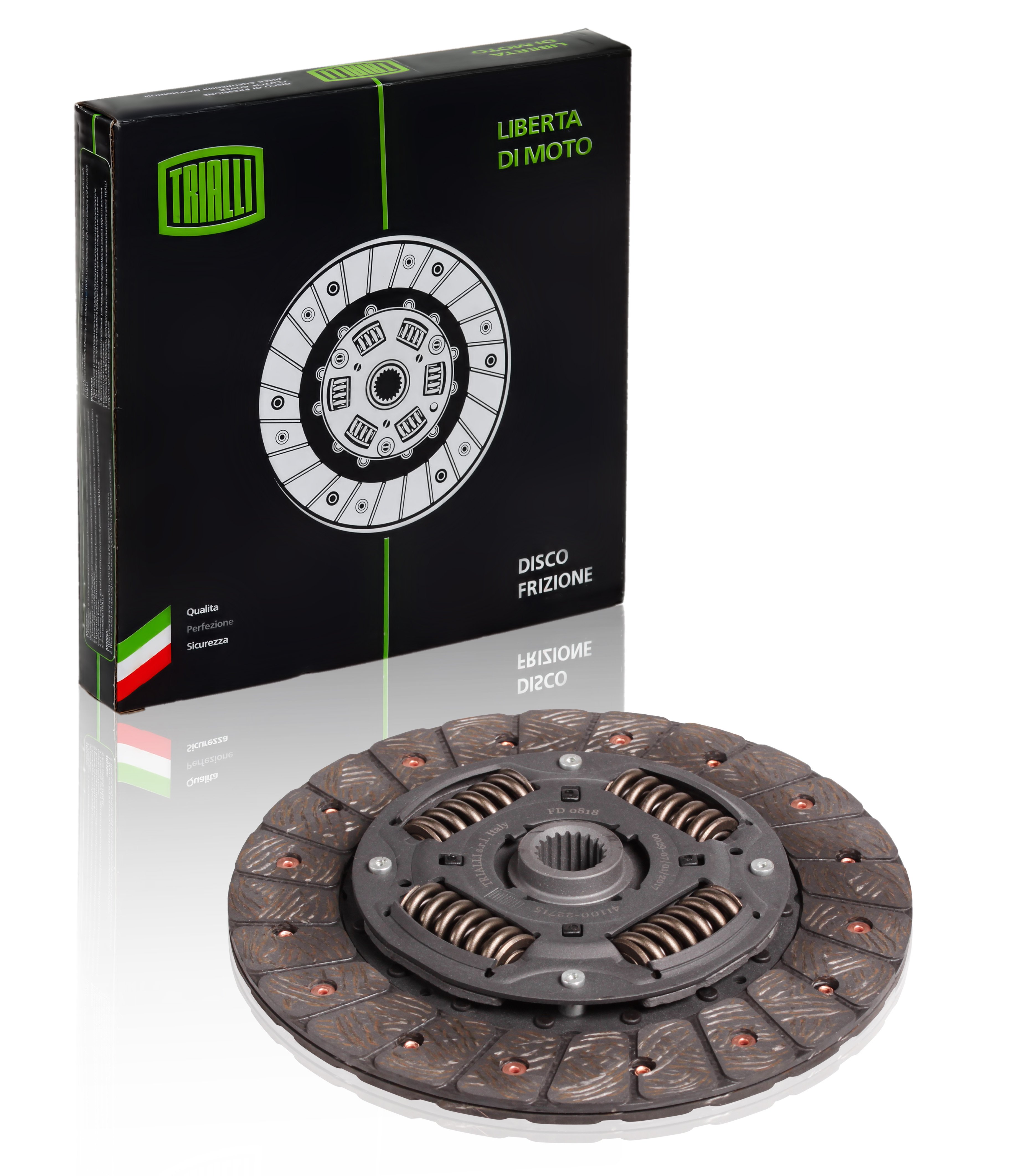 фото Диск сцепления trialli ведомый для hyundai solaris (10-)/rio (05-) 1.4i/1.6i 5мт fd 0818