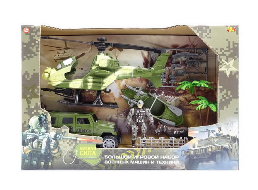 Набор военной техники ABtoys PT-01234 Боевая сила с фигуркой и акссесуарами abtoys игровой набор боевая сила набор военной техники с фигуркой и аксессуарами