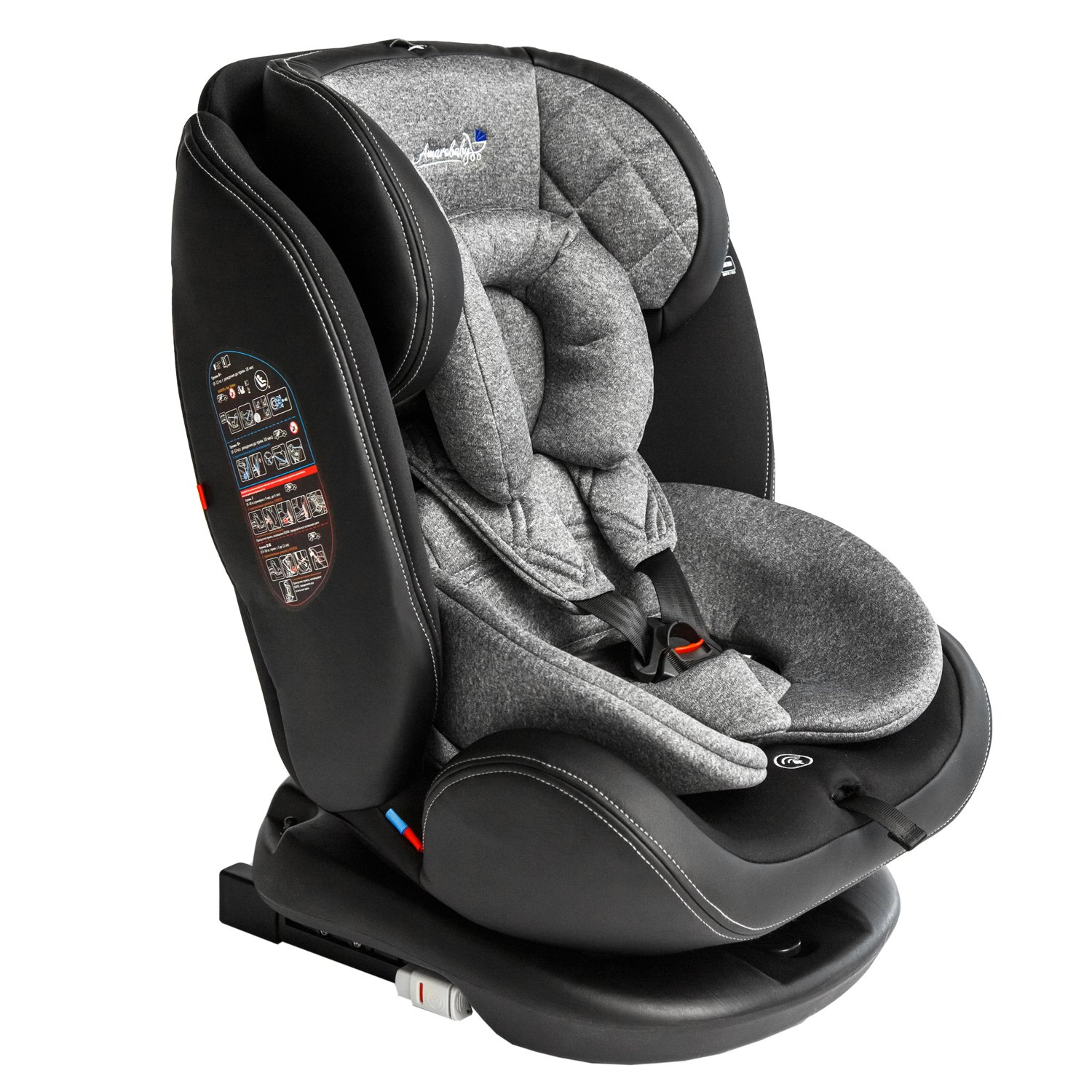 фото Автокресло amarobaby цв.серый гр.0/1/2/3