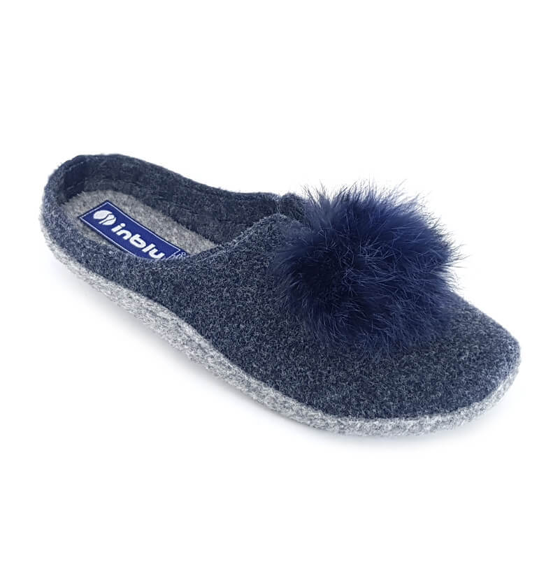 

Тапочки женские Inblu P2-6X синие 40 RU, Синий, P2-6X/