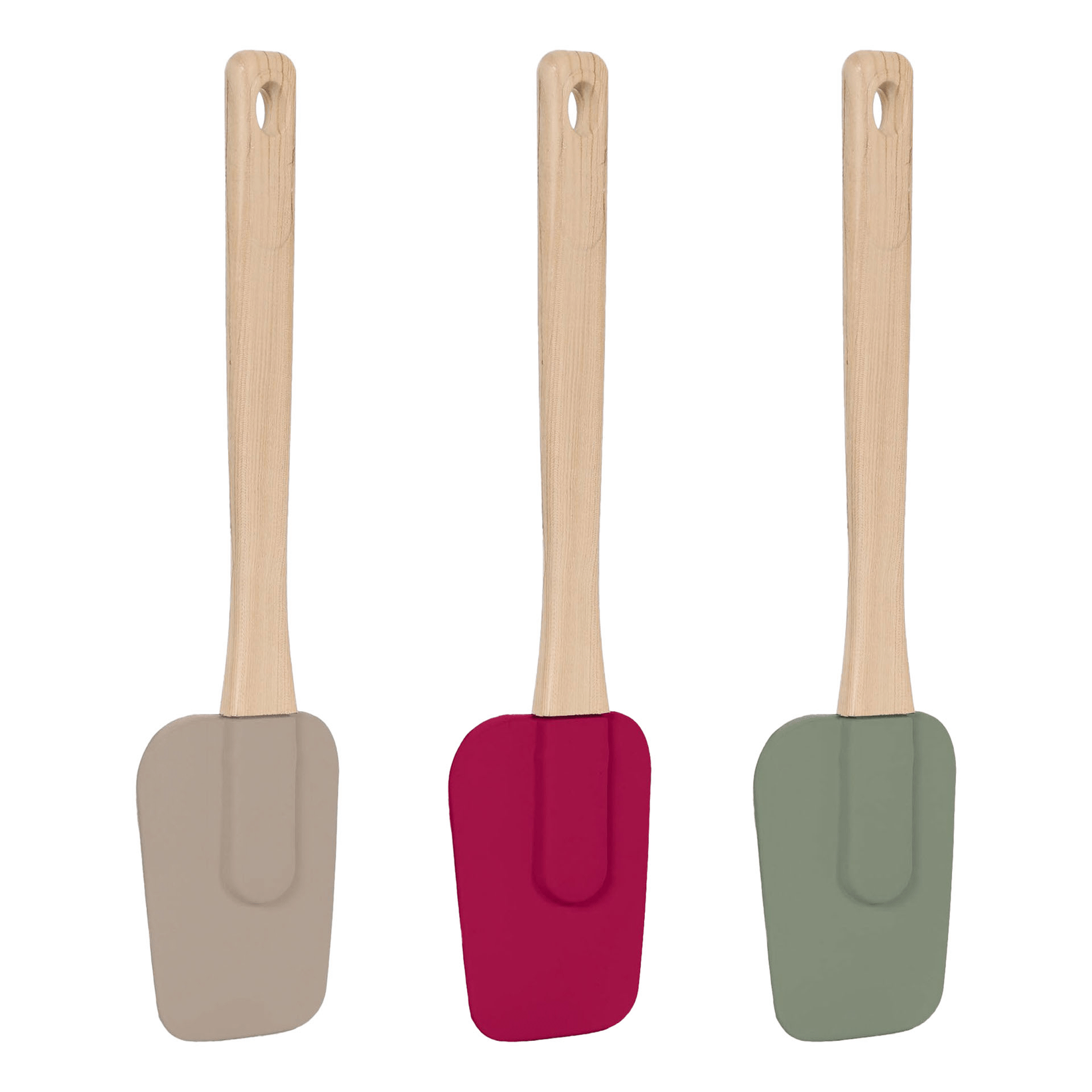 Лопатка кулинарная Baroness Kitchen Woodlook силикон в ассортименте (цвет по наличию)