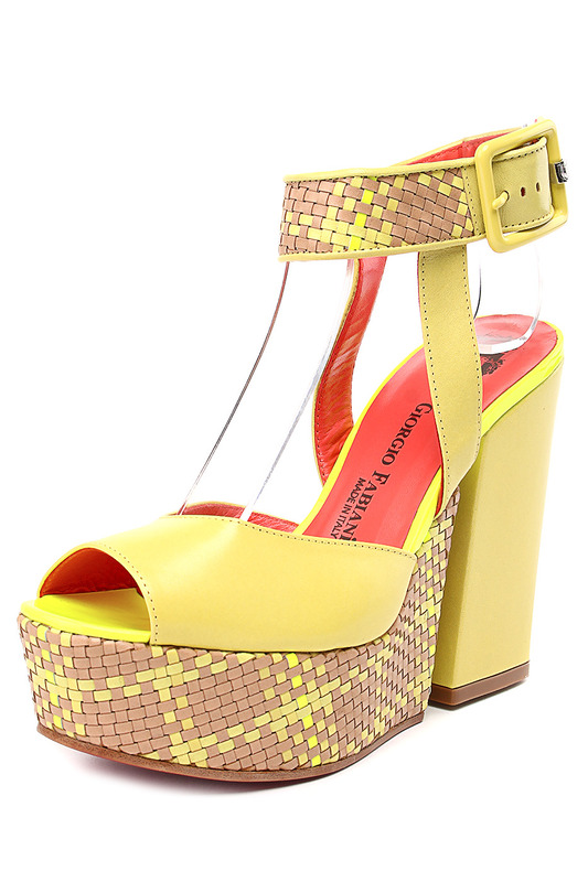 

Босоножки женские Giorgio Fabiani GF4118 желтые 37 RU, Желтый, GF4118