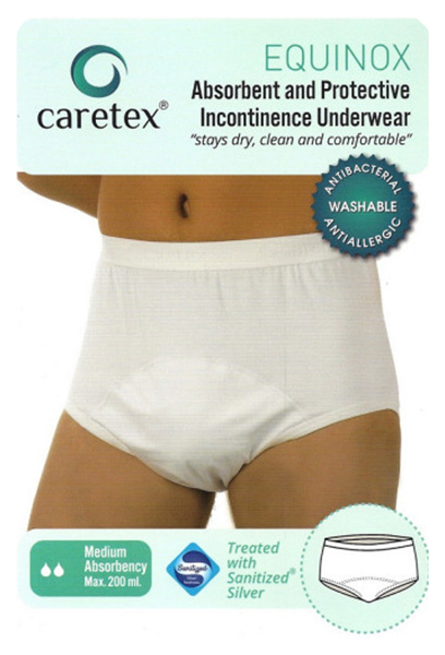 фото Многоразовые впитывающие трусы caretex equinox gentug textile s, черные