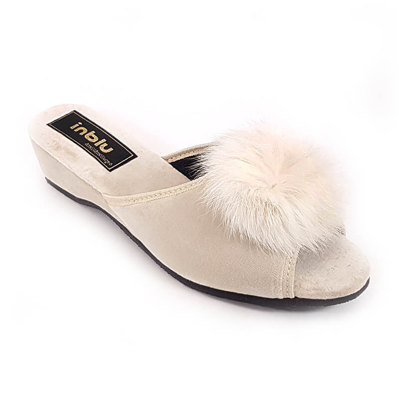 

Тапочки женские Inblu RR-1X бежевые 38 RU, Бежевый, RR-1X/