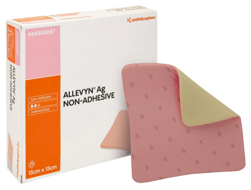 фото Губчатая неадгезивная повязка smith & nephew allevyn non adhesive 15x15 см