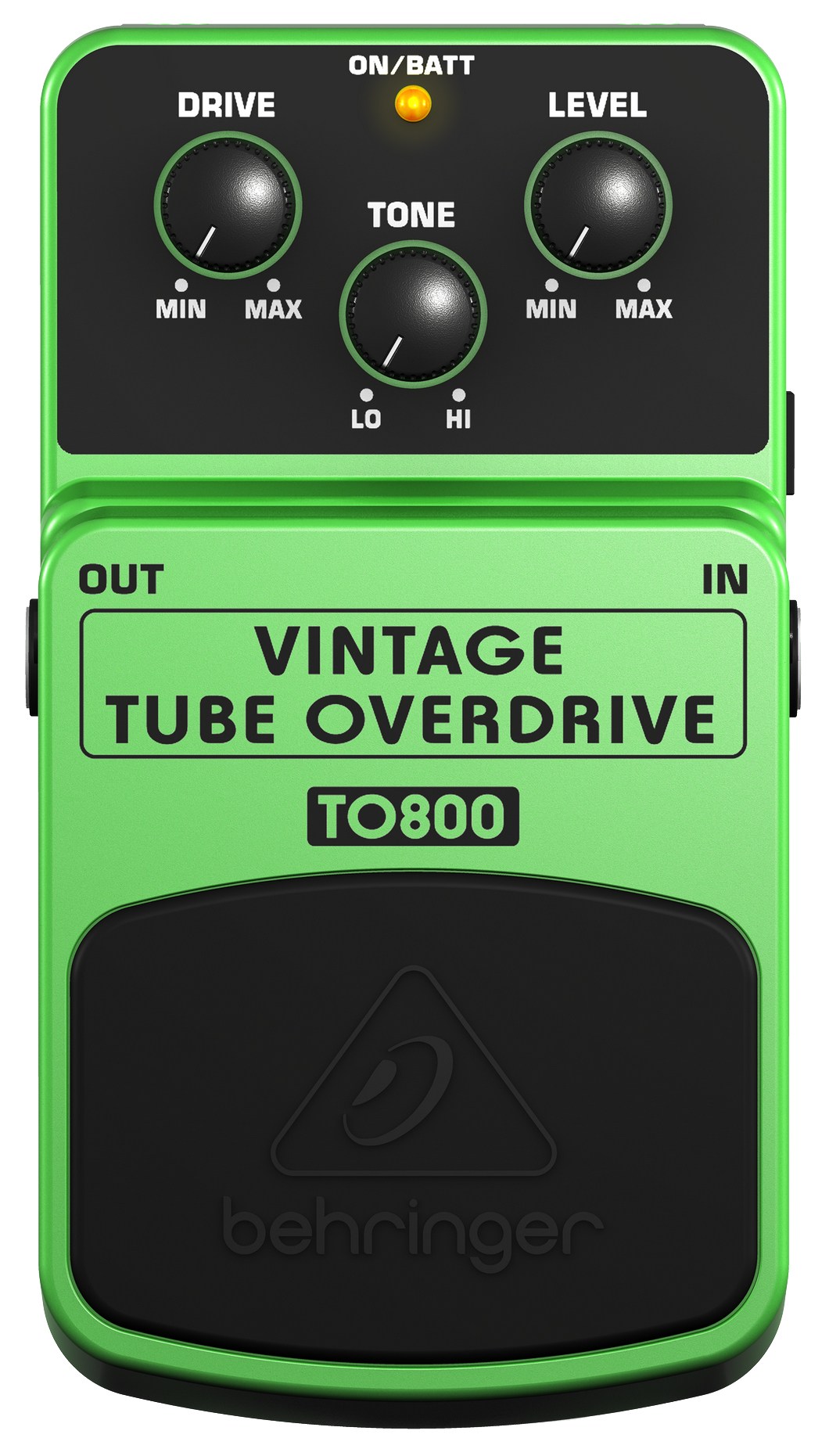 Педаль овердрайв Behringer TO800 Vintage Tube Overdrive с аутентичным ламповым звучанием