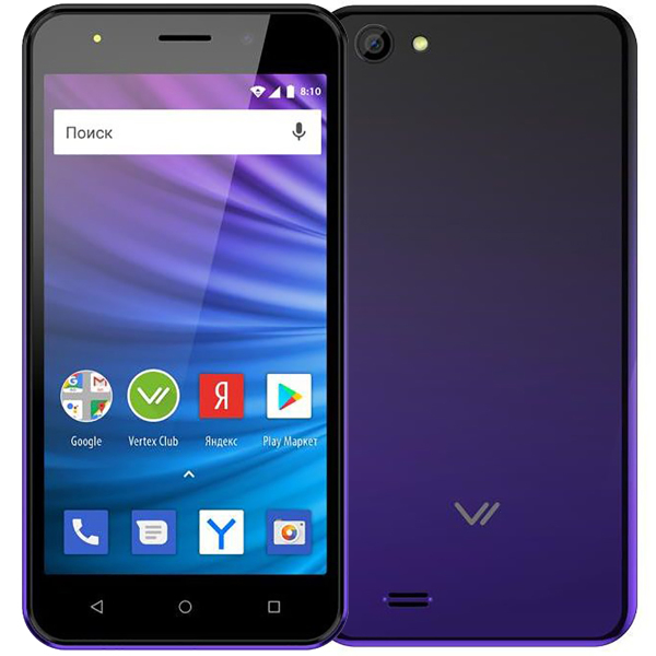 фото Смартфон vertex luck l100 3g dark blue