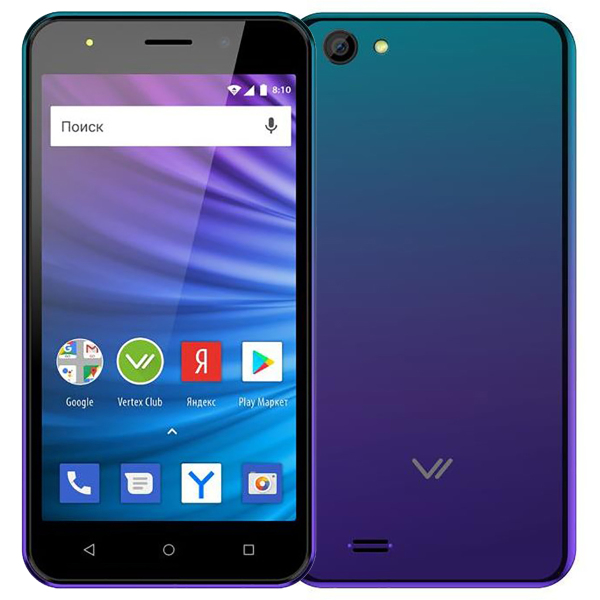 фото Смартфон vertex luck l100 3g sapphire